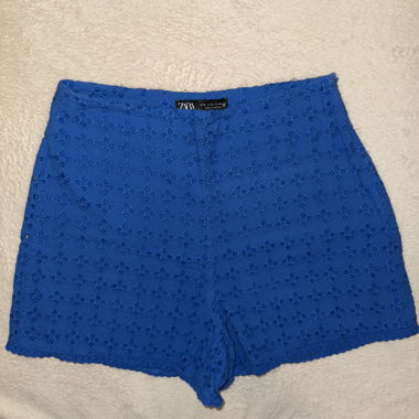 Blue Zara Lace Shorts