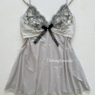 Fairy Blue Mesh Babydoll Grösse M