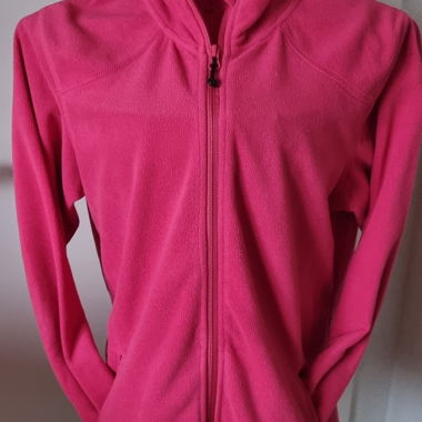 Veste polaire fuchsia zippée