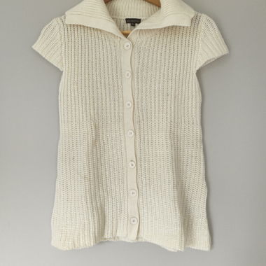 Strickweste mit 15% Wolle