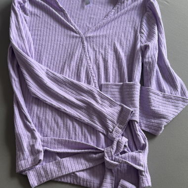 Gilet cache-coeur lilas