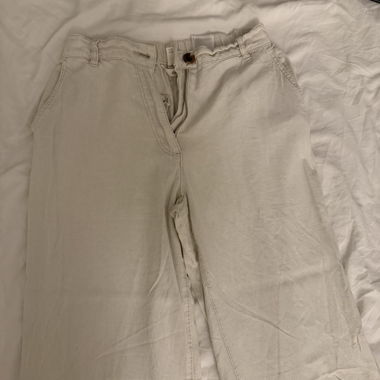 Pantaloni écru in cotone – H&M