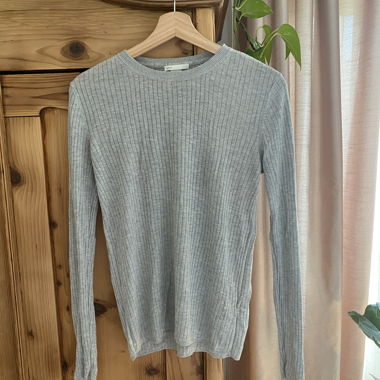 Gray h&m Basic Long Sleeve