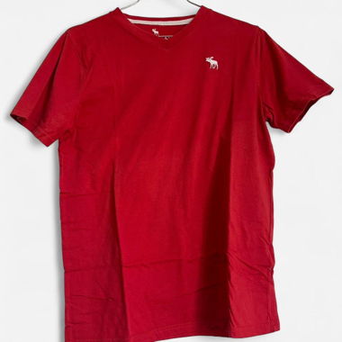 T-shirt rouge Abercrombie & Fitch