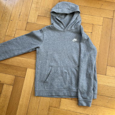 Sweat à capuche Nike gris