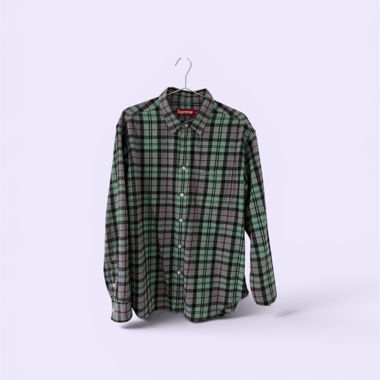 Camicia Supreme a Quadri con Bottoni