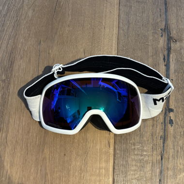 Maschera da sci Marker con lenti specchiate blu