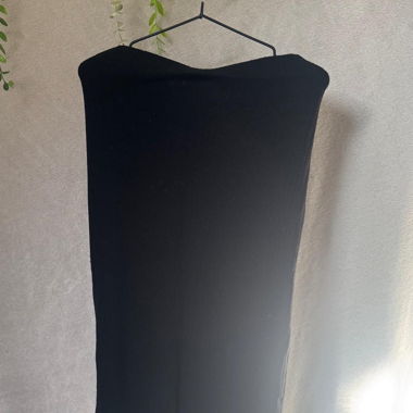 Zara Black Long Tube Skirt – Size L