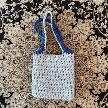Borsa shopper all’uncinetto