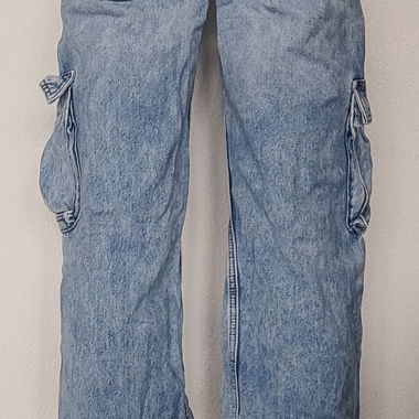 Jeans Cargo a gamba larga