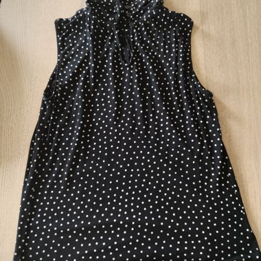 Blusa Senza Maniche a Pois