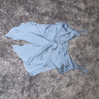 Light Blue Top with Straps