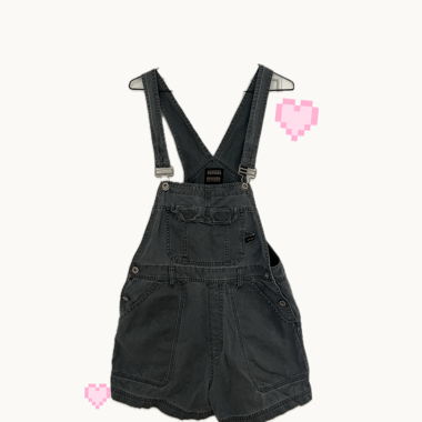 short jeans jumpsuit