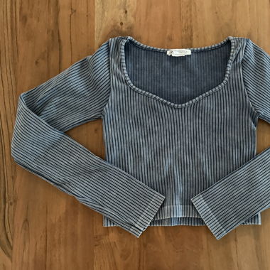 Zara- Long sleeve cropped top