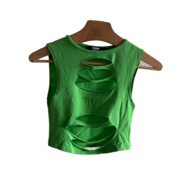 Top Senza Maniche Verde