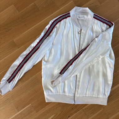 Vintage Joggingjacke weiss