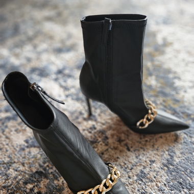 Zara Sock Boots with Chain