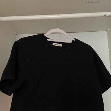 Croptop noir Pull&bear 