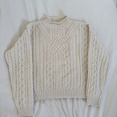 Cable Knit Turtleneck Sweater