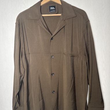 Camicia marrone Zara taglia M