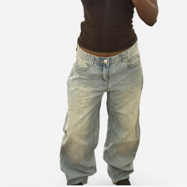 Light blue Baggy Jeans Bershka