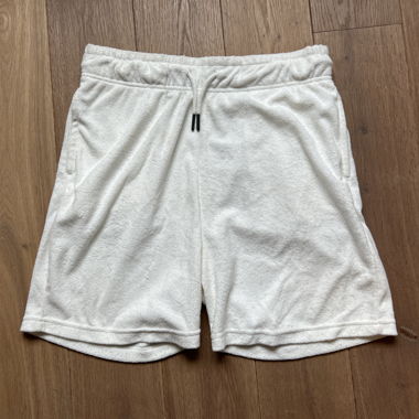 Short en eponge blanc