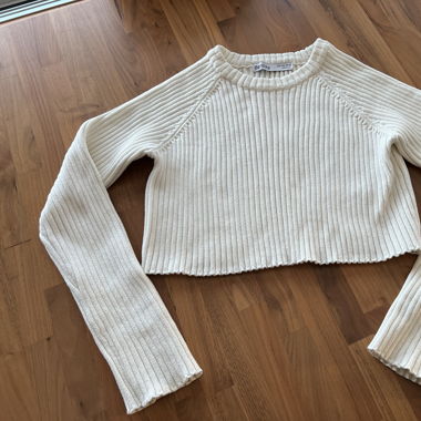 Cropped Strickpullover (Bershka)