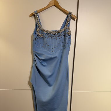 Robe de cocktail bleue