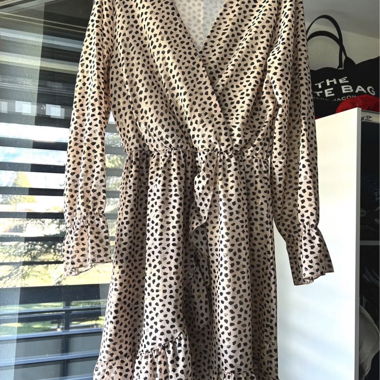Flaman pink wrap dress