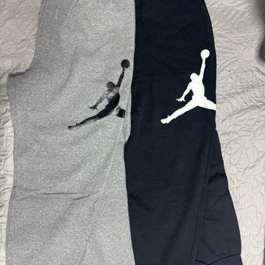 Jordan Jogginghosen Schwarz und Grau