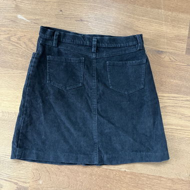 Black corduroy skirt