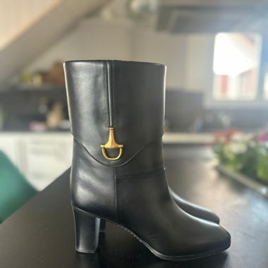 bottes en cuir Gucci