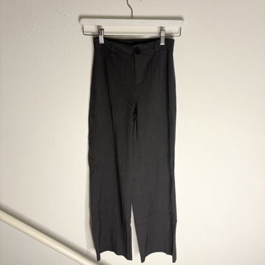 pantaloni in tessuto a vita alta grigi