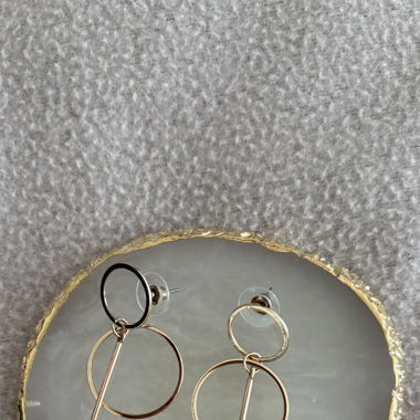Ensemble de boucles d'oreilles géométriques