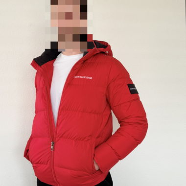 Calvin Klein Jeans giacca imbottita rossa