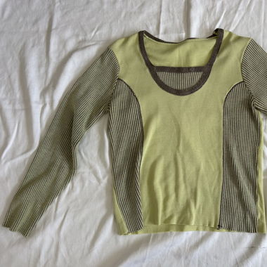 Pull vert taille S