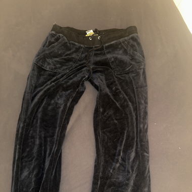SCHWARZE VINTAGE JUICY COUTURE HOSEN