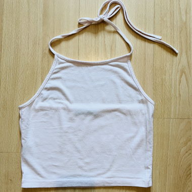 Top dos nu rose pâle Brandy Melville S