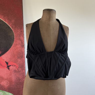 Zara schwarzes Korsett -Top