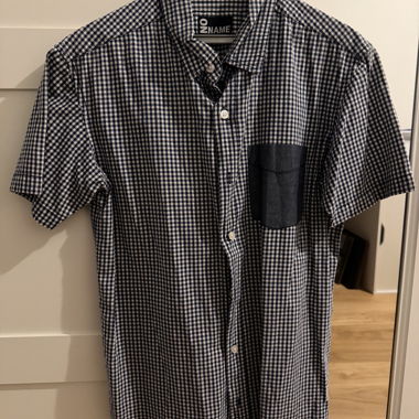 Chemise bleu à carreaux 