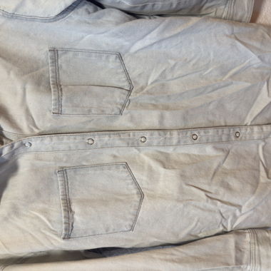 Camicia di jeans beige