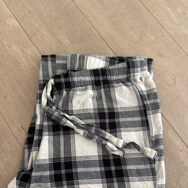 Lange Karierte Pyjamahose