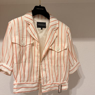 Emporio Armani gestreifte Jacke