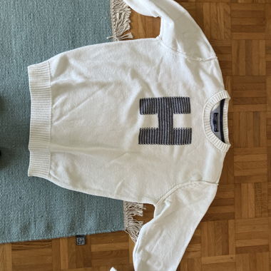 Weisser Tommy Hilfiger Pullover