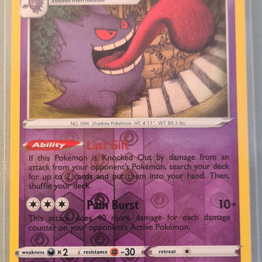 Pokemon Gengar 057/198 Revers EN