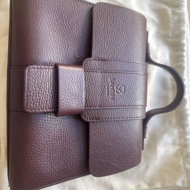 Burgundy Santini Firenze genuine Leather Handbag