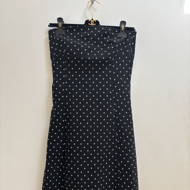 Robe bustier à pois 