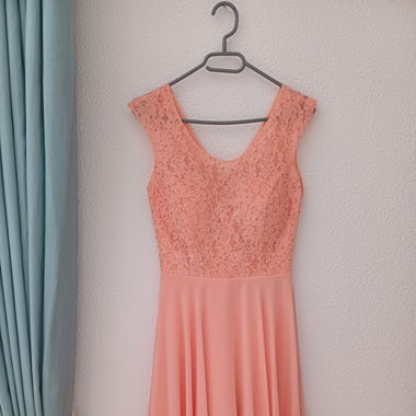 Ballkleid lachsfarbig