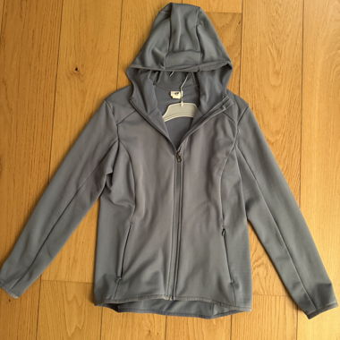 Graue leichte Sportjacke mit Kapuze H&MSport