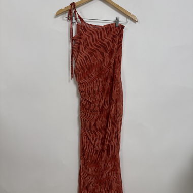 Jupe midi Zara imprimé rouge